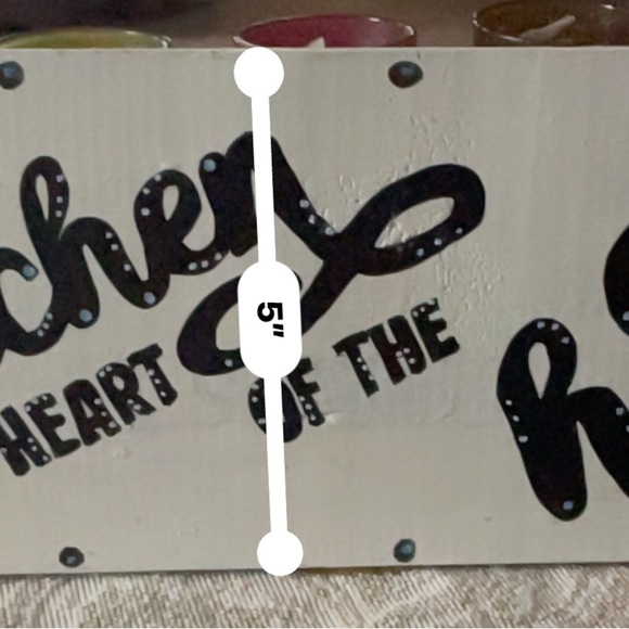 Rustic Black and White Kitchen Wall Sign - Picture 3 of 3